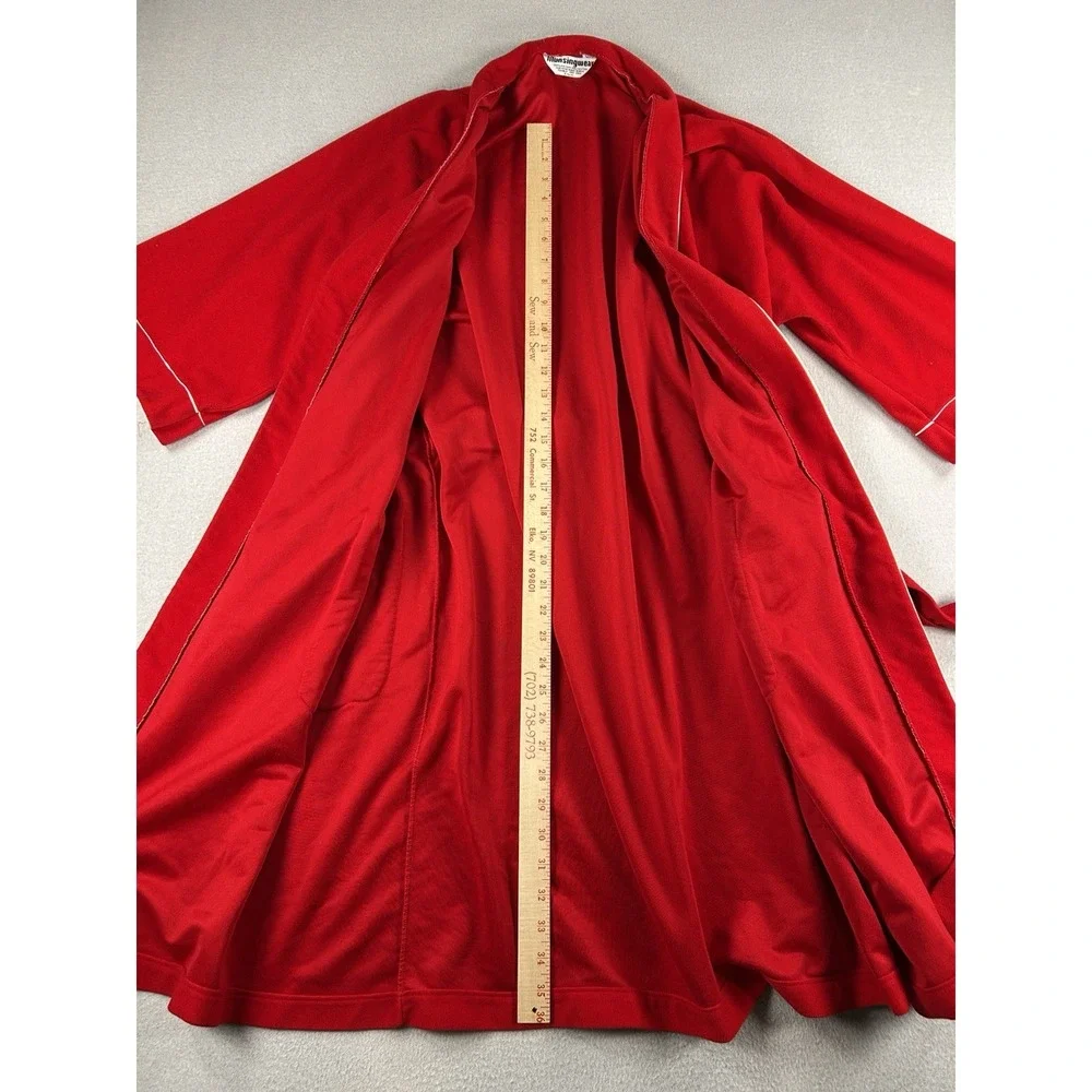 VTG 1970's Munsingwear RED Men's Tie Robe 100% Darcron Polyester Size S To XL